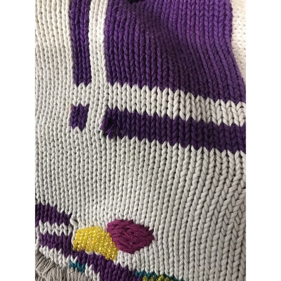 Vintage Lisa Nichols Sweater Pullover Women’s L Colorful Knit Multicolor Jewel - Picture 6 of 8
